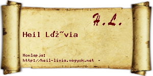 Heil Lívia névjegykártya